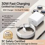 30W 3C Certified Fast Charging Kit with 1m Dual Type-C Cable