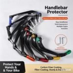 Motorcycle customisation  crash bars, bullhorn handlebars, brake and clutch guards, off-road and street racing carbon fibre-patterned handlebar guards - 图片 5