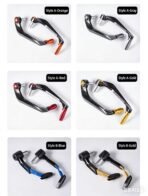 Motorcycle customisation  crash bars, bullhorn handlebars, brake and clutch guards, off-road and street racing carbon fibre-patterned handlebar guards - 图片 3