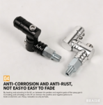 New CNC-machined motorcycle accessories: 360-degree rear-view mirror mount – screw-fixed for easy installation and a wider field of view - 图片 4