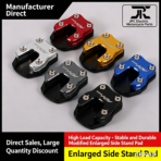 ADV160 Extended Side Stand Mount CNC-machined aluminium alloy extended side stand mount Universal motorcycle modification parts