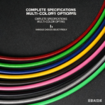 Motorcycle and electric scooter disc brake hoses, brake hoses, high-pressure hoses, 10m extended hoses, coloured hoses - 图片 6